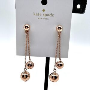 Kate Spade ♠️ Ball Linear Earrings NWT